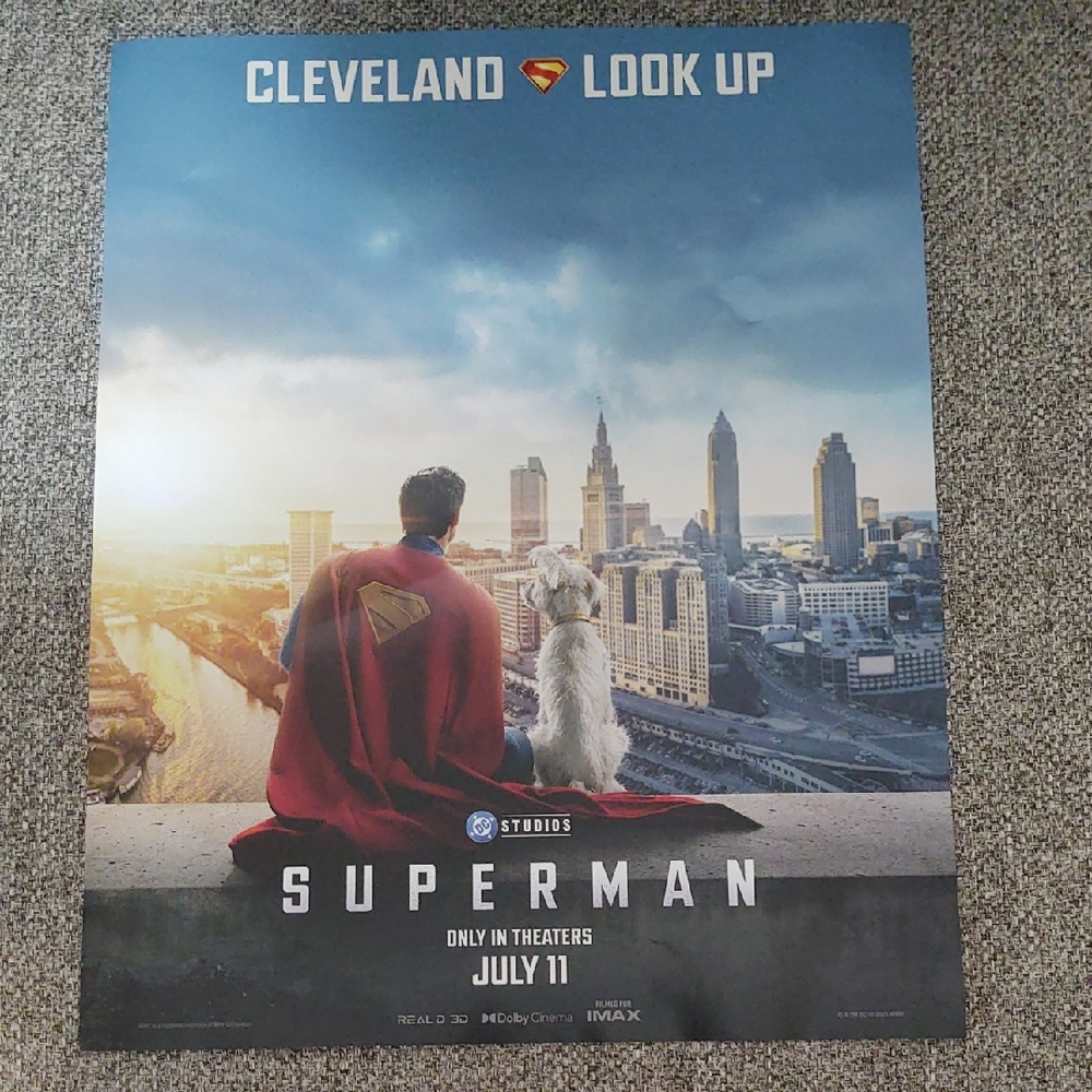 Superman Movie Poster - Blue and Red